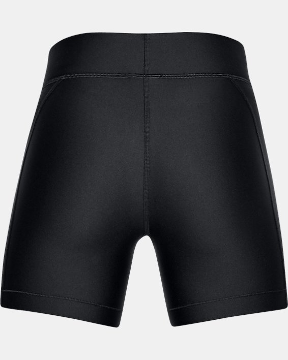 Women's HeatGear® Armour Shorts - Mid, Black, pdpMainDesktop image number 5